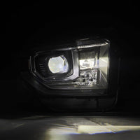 AlphaRex 14-21 Toyota Tundra LUXX-Series LED Proj Headlights Blk w/Actv Light & Seq. Sig + DRL - Burkken Auto Parts