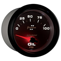 Autometer Phantom II 2 5/8in 0-100 PSI Short Sweep Electronic Oil Pressure Gauge - Burkken Auto Parts