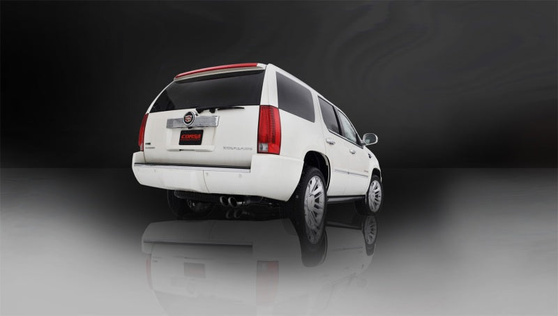 Corsa 2011-2014 GMC Yukon 6.2L V8 3in Cat-Back Single Side w Twin 4in Black Pro-Series Tips - Burkken Auto Parts