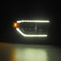 AlphaRex 07-13 Toyota Tundra / 08-17 Sequoia NOVA LED Proj HL Black w/Actv Light Seq. Sig + DRL - Burkken Auto Parts