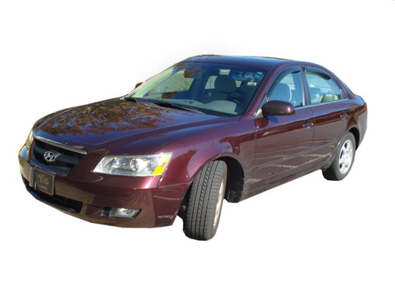 AVS 05-10 Hyundai Sonata (Old Body Style) Ventvisor Outside Mount Window Deflectors 4pc - Smoke - Burkken Auto Parts