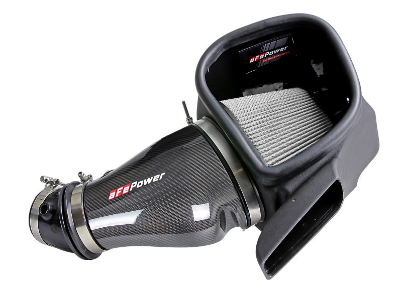 aFe Track Series Carbon Fiber Pro Dry S AIS - 2018 Jeep Grand Cherokee Trackhawk (WK2) V8-6.2L(SC) - Burkken Auto Parts