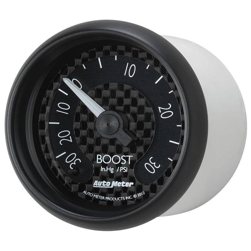 Autometer GT Series 52mm Mechanical 30 In Hg/30 psi Vacuum/Boost Gauge - Burkken Auto Parts