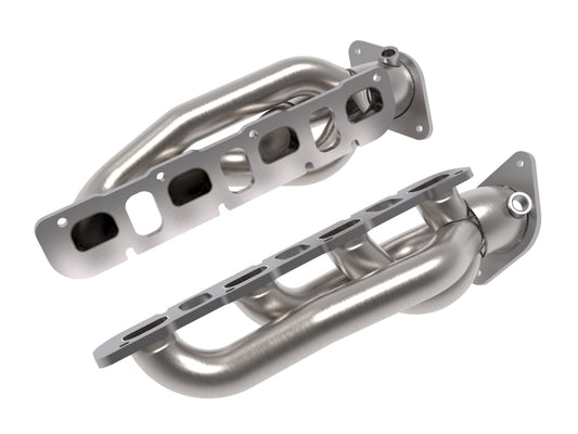 aFe Power Twisted Steel 304SS Shorty Header 2021 Ram 1500 TRX V8-6.2L (uncoated) - Burkken Auto Parts