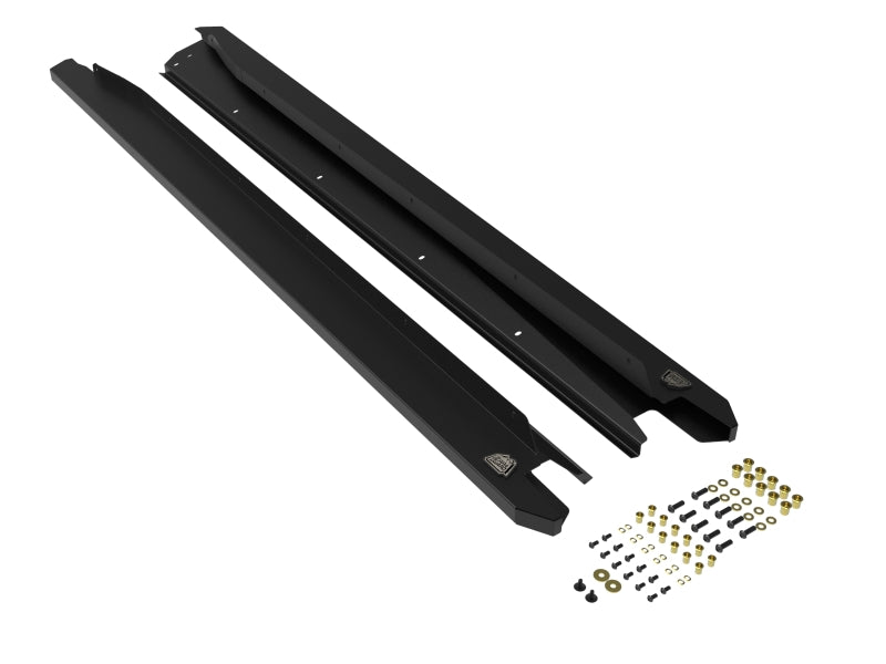 aFe POWER 20-23 Subaru Outback H4 2.4L (t) / H4 2.5L Terra Guard Trail Steps - Black - Burkken Auto Parts