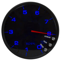 Autometer Spek-Pro Gauge Tachometer 5in 8K Rpm W/Shift Light & Peak Mem Black/Smoke/Black - Burkken Auto Parts
