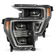 AlphaRex 21-22 Ford F150 PRO-Series Projector headlights Black w/Activ Light/Seq Signal - Burkken Auto Parts
