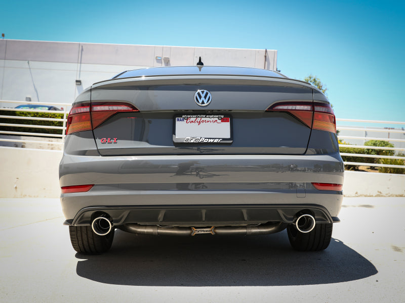 afe 19-21 VW Jetta GLI (MKVII) L4-2.0L (t) MACH Force-Xp 304 SS Cat-Back Exhaust System Polished Tip - Burkken Auto Parts