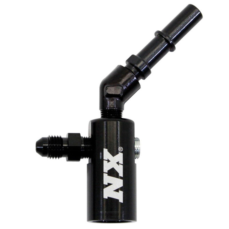 Nitrous Express 3/8-10mm Late Model Billet Fuel Line Adapter 45 Degree - Burkken Auto Parts