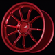 Advan RZ-DF2 for Porsche 20x10.5 / +45 Offset / 5x130 / 71.6mm Bore / Racing Candy Red - Burkken Auto Parts