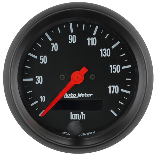 Autometer Z-Series 0-190KM/H 3-3/8in Electric Prog. Speedometer W/ LCD ODO Gauge - Burkken Auto Parts