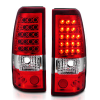 ANZO 2003-2006 Chevrolet Silverado 1500 LED Taillights Red/Clear - Burkken Auto Parts