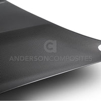 Anderson Composites 2015-2017 Ford Mustang Shelby GT350 Double Sided Carbon Fiber Hood - Burkken Auto Parts