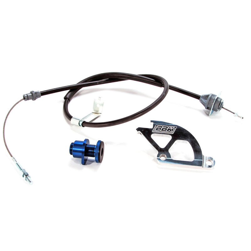 BBK 79-95 Mustang Adjustable Clutch Quadrant Cable And Firewall Adjuster Kit - Burkken Auto Parts