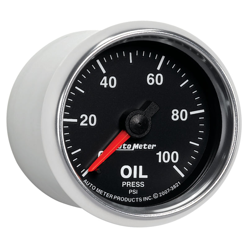Autometer GS 52mm 0-100 PSI Mechanical Oil Pressure Gauge - Burkken Auto Parts