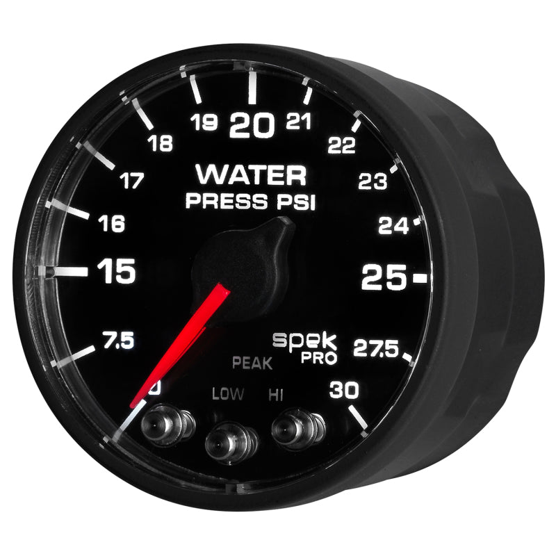 Autometer Spek-Pro - Nascar 2-1/16in Water Press 0- 30 psi Bfb - Burkken Auto Parts