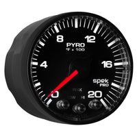 Autometer Spek-Pro 52.4mm 0-2000F Digital Stepper Motor Pyrometer Gauge - Burkken Auto Parts