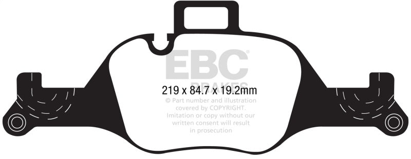 EBC 2017+ BMW 530 G30 Greenstuff Front Brake Pads - Burkken Auto Parts