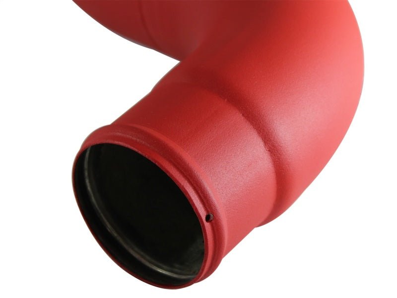 aFe BladeRunner 3in Red Intercooler Tube Hot Side w/Couplings 13-14 Dodge RAM Diesel 6.7L (td) - Burkken Auto Parts