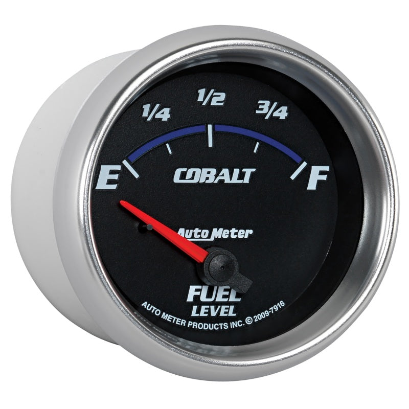 Autometer Cobalt 66.7mm 240-33 ohms Short Sweep Electronic Fuel Level Gauge - Burkken Auto Parts