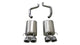 Corsa 2009-2013 Chevrolet Corvette (C6) 6.2L Polished Sport Axle-Back Exhaust w/4.5in Tips - Burkken Auto Parts
