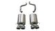Corsa 2005-2007 Chevrolet Corvette (C6) 6.0L/6.2L Polished Xtreme Axle-Back Exhaust w/4.5in Tips - Burkken Auto Parts