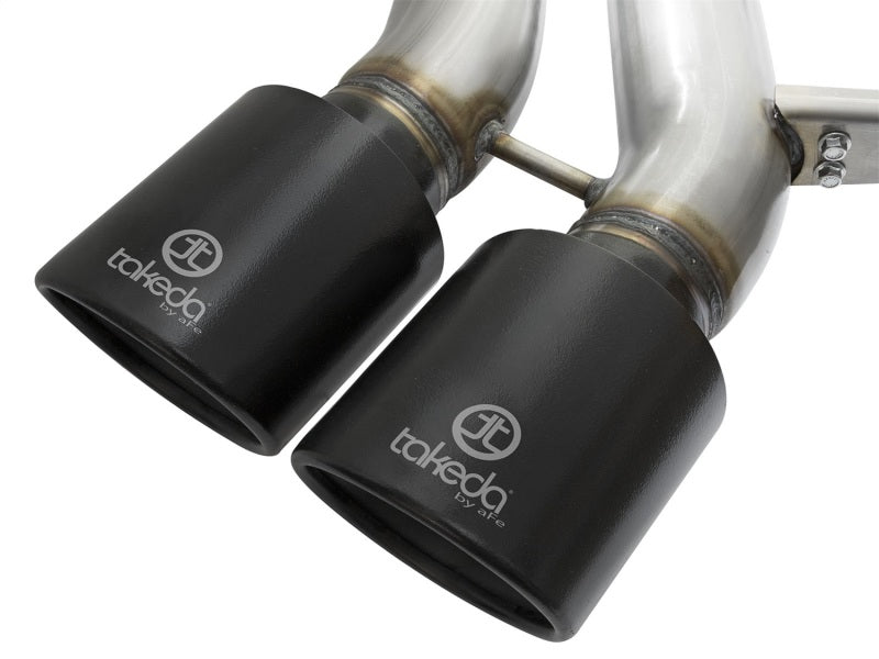 aFe Takeda 3in SS Exhaust Cat-Back 13-16 Ford Focus ST 2.0L Black Tips - Burkken Auto Parts