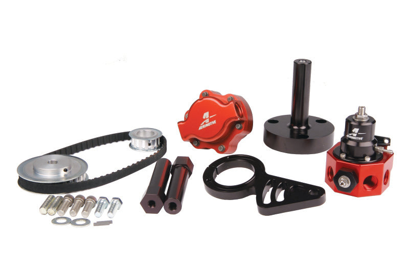 Aeromotive Chevrolet Big Block Belt Drive Fuel Pump & Double Adjustable Reg Bolt-On Kit - Burkken Auto Parts