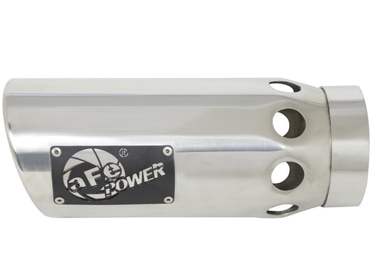 aFe Power Intercooled Tip Stainless Steel - Polished 4in In x 5in Out x 12in L Clamp On - Burkken Auto Parts