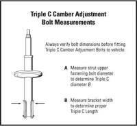 H&R TC114 Triple Camber Adjustment Bolts - 14mm