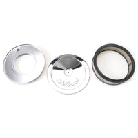Edelbrock Air Cleaner Pro-Flo Series Round Steel Top Paper Element 10In Dia X 3 5In Chrome - Burkken Auto Parts