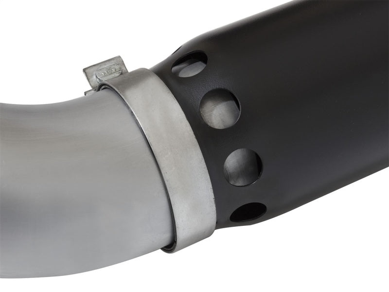 aFe LARGE Bore HD 5in Exhausts DPF-Back SS w/ Black Tips 16-17 GM Diesel Truck V8-6.6L (td) LML/L5P - Burkken Auto Parts