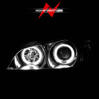 ANZO 2000-2004 Infiniti I30 Projector Headlights w/ Halo Chrome - Burkken Auto Parts