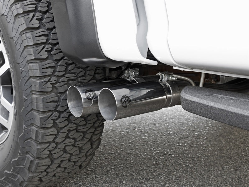aFe POWER Rebel Series 3in 409 SS Cat Back Exhaust w/ Polished Tips 17 Ford F-150 Raptor V6-3.5L - Burkken Auto Parts