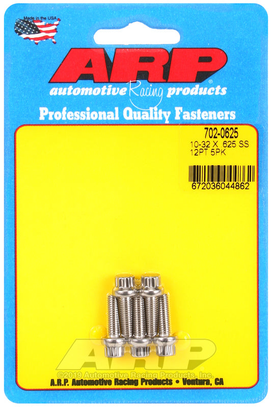 ARP 10-32 x .625 12pt SS bolts - Burkken Auto Parts