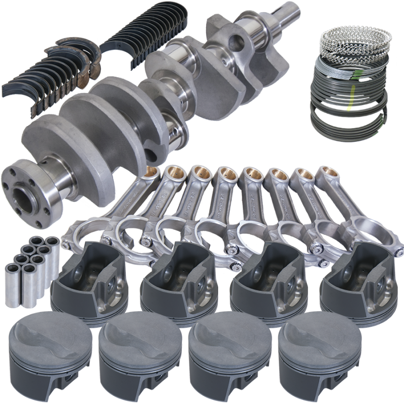 Eagle Ford 289/302 3.000in Crank 5.090in I-Beam Rods -5cc Flat Top 4.040in Pistons Rotating Assembly - Burkken Auto Parts