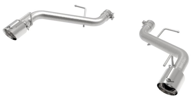 aFe POWER MACH Force-Xp 2.5in Axle-Back Exhaust System 16-20 Chevrolet Camaro SS V8 6.2L - Polished - Burkken Auto Parts