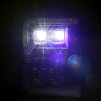 AlphaRex 11-16 Ford F-350 SD NOVA LED Proj Headlights Plank Style Chrm w/Activ Light/Seq Signal - Burkken Auto Parts