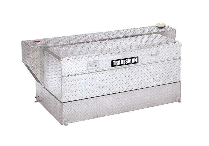 Tradesman Aluminum L-Shape Liquid Storage Tank Combo (48in. / 100 Gallon Capacity) - Brite - Burkken Auto Parts