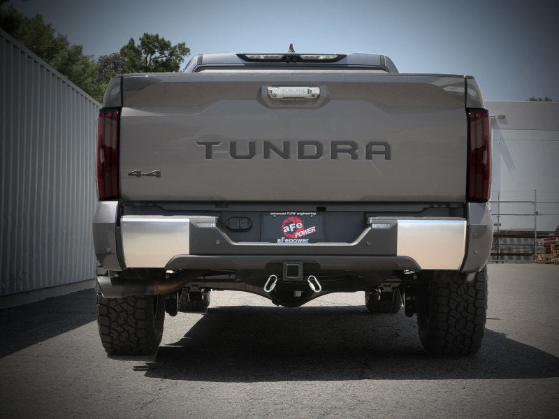 aFe 2022 Toyota Tundra V6-3.5L (tt) Vulcan Series 2.5in to 3in 304 SS Cat-Back Exhaust w/ Black Tip - Burkken Auto Parts