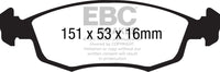 EBC 11+ Fiat 500 1.4 (ATE Calipers) Greenstuff Front Brake Pads - Burkken Auto Parts
