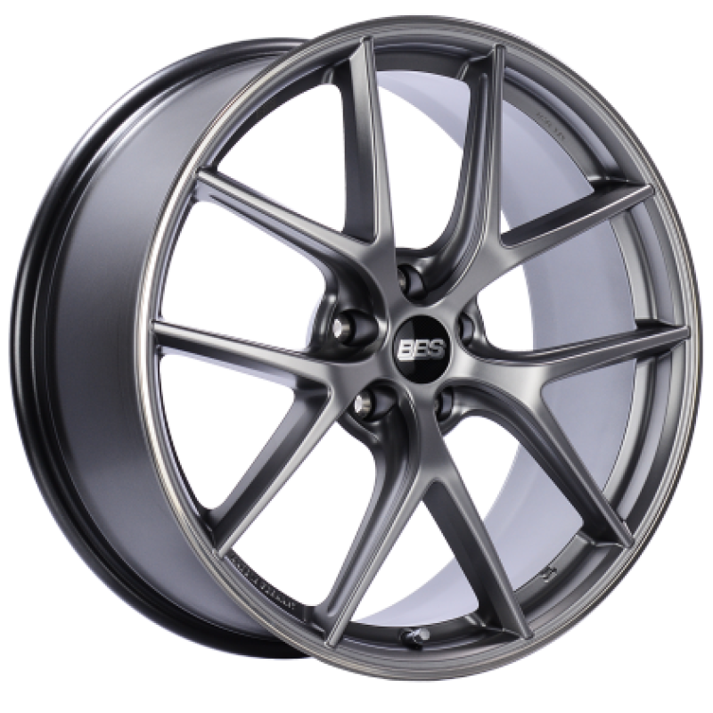BBS CI-R 19x8.5 5x114.3 ET43 Platinum Silver Polished Rim Protector Wheel -82mm PFS/Clip Required - Burkken Auto Parts