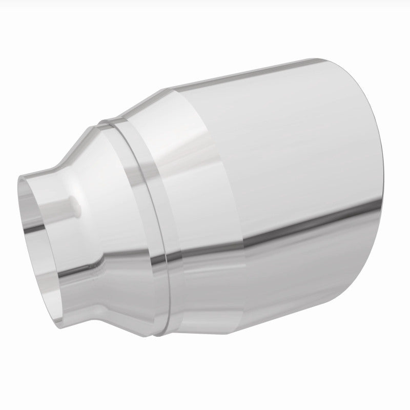 MagnaFlow Tip Stainless Double Wall Round Single Outlet Polished 4.5in DIA 2.5in Inlet 5.75in Length - Burkken Auto Parts