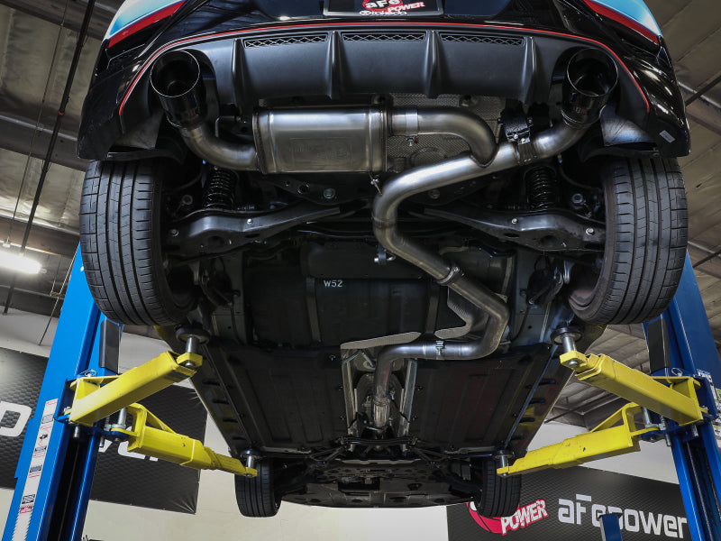 aFe Hyundai Veloster N 21-22 L4-2.0L (t) Takeda Cat-Back Exhaust System- Black Tips - Burkken Auto Parts