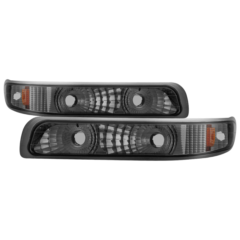 xTune Chevy Silverado 99-02 Amber Reflector Bumper Lights Smoke CBL-JH-CS99-AM-SM - Burkken Auto Parts