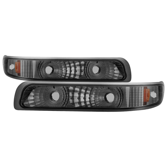 xTune Chevy Silverado 99-02 Amber Reflector Bumper Lights Smoke CBL-JH-CS99-AM-SM