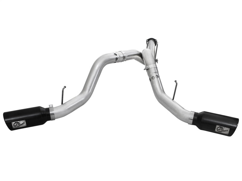 aFe Atlas Exhaust 4in DPF-Back Al Steel 11-14 Ford Diesel Trucks V8-6.7L (td) - Burkken Auto Parts