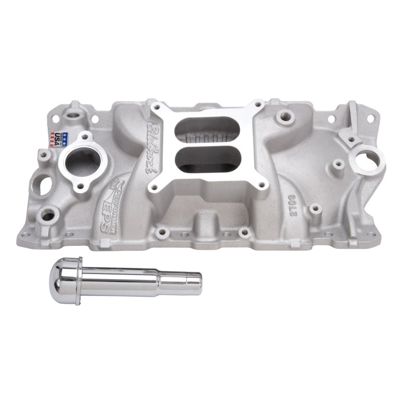 Edelbrock Intake Manifold Performer Eps w/ Oil Fill Tube And Breather for Small-Block Chevy - Burkken Auto Parts