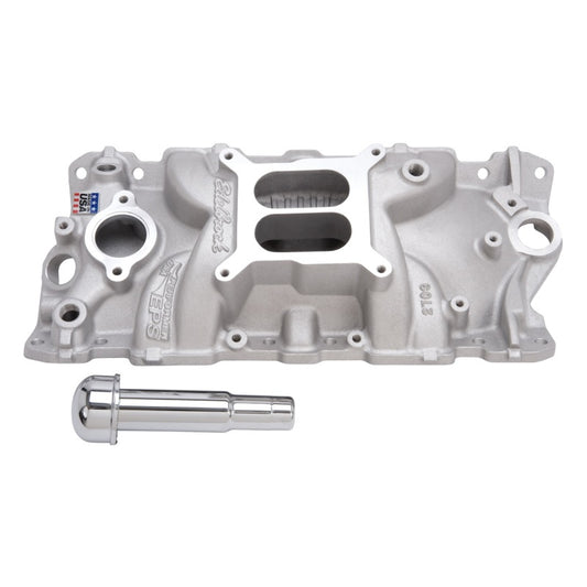 Edelbrock Intake Manifold Performer Eps w/ Oil Fill Tube And Breather for Small-Block Chevy - Burkken Auto Parts