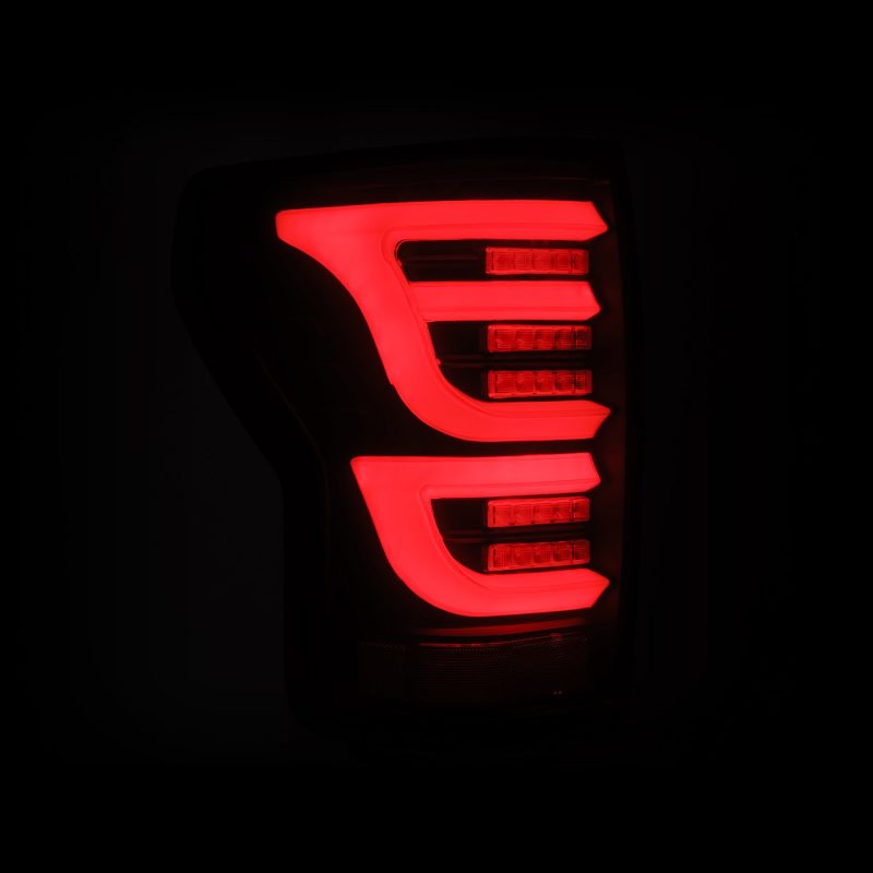 AlphaRex 07-13 Toyota Tundra LUXX-Series LED Tail Lights Black - Burkken Auto Parts